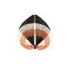 CASA Lanka Abanico Negro, Marron, Natural| Figuras Decorativas