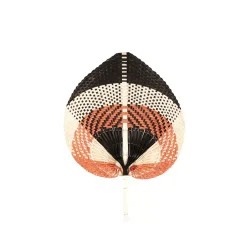 CASA Lanka Abanico Negro, Marron, Natural| Figuras Decorativas