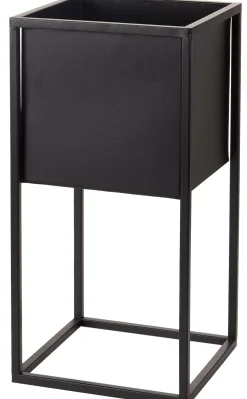 CASA Largo Macetero Negro| Soportes Para Plantas