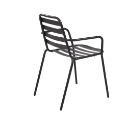 CASA Liva Silla Negro| Sillas De Jardín