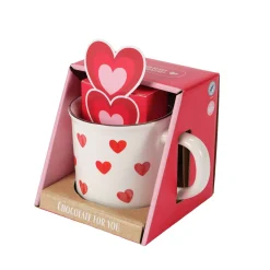 CASA Lovely Juego De Regalo Blanco, Rojo| Tacitas