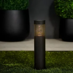 CASA Lux Lampara Solar Negro| Iluminación Exterior