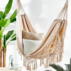 CASA Macrame Hamaca Blanco Blanco Apagado| Hamacas