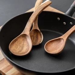 CASA Marcus Cuchara Juego De 3 Natural| Instrumentos De Cocina