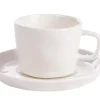 CASA Marea Tacita Taza Y Plato Blanco| Tazas