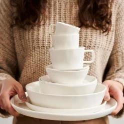 CASA Marea Tacita Taza Y Plato Blanco| Tazas