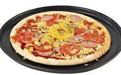 CASA Margaritha Bandeja De Pizza Para El Horno Gris Oscuro| Moldes