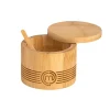 CASA Masterchef Bote Para Sal Con Cuchara Natural| Instrumentos De Cocina