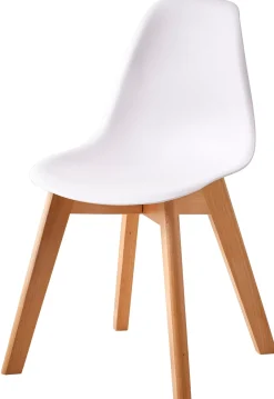 CASA Mathias Silla Para Ninos Blanco, Natural| Muebles Para Niños