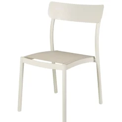 CASA Mavas Silla Apilable Blanco| Sillas De Jardín