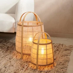 CASA Maya Xl Lampara De Mesa Natural| Lamparas De Mesa