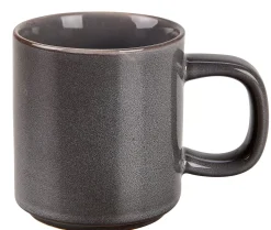 CASA Mineral Graphite Taza Con Asa Gris| Tacitas