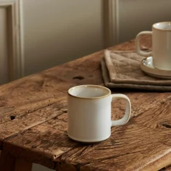 CASA Mineral Marble Taza Con Asa Blanco| Tacitas