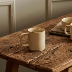 CASA Mineral Sand Taza Con Asa Beis| Tacitas