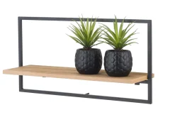 CASA Mix&Match Estanteria De Pared Negro, Natural| Estanterías