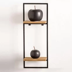 CASA Mix&Match Estanteria De Pared Negro, Natural| Estanterías