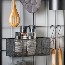 CASA Modular Cesta Negro| Decoracion De Pared