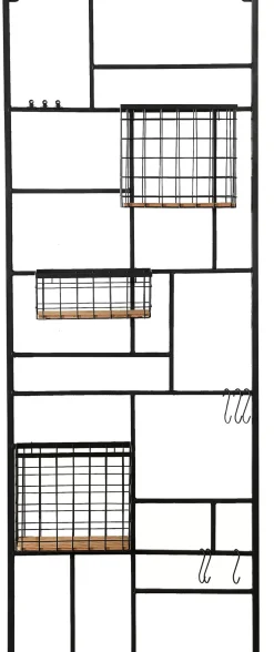 CASA Modular Cesta Negro| Decoracion De Pared