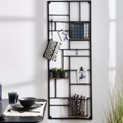 CASA Modular Estanteria De Pared Negro| Estanterías