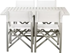 CASA Monaco Mesa Plegable Gris| Mesas De Jardín