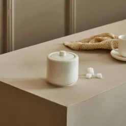 CASA Moon Azucarero Con Tapa Blanco| Accesorios De Té