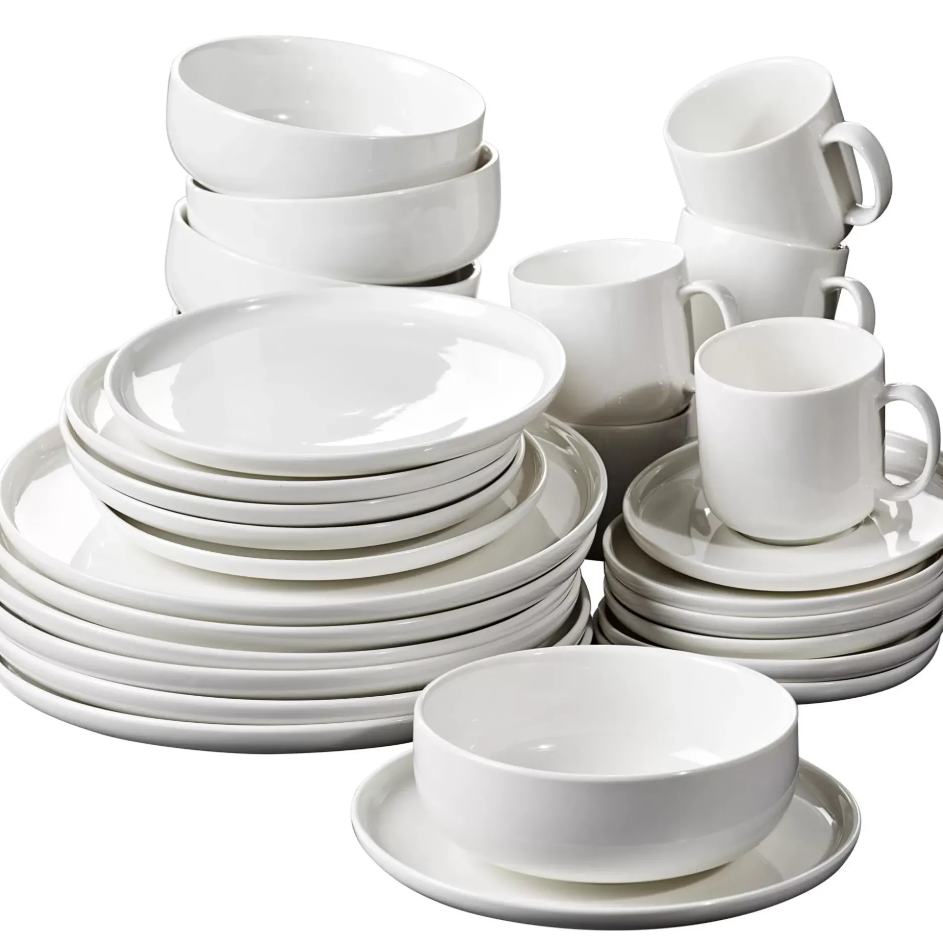 CASA Moon Taza Y Plato Blanco| Tazas