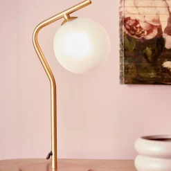 CASA Muno Lampara De Mesa Dorado| Lamparas De Mesa