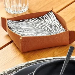 CASA Nappa Servilletero Marron| Soportes De Servilletas
