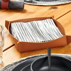 CASA Nappa Servilletero Marron| Soportes De Servilletas