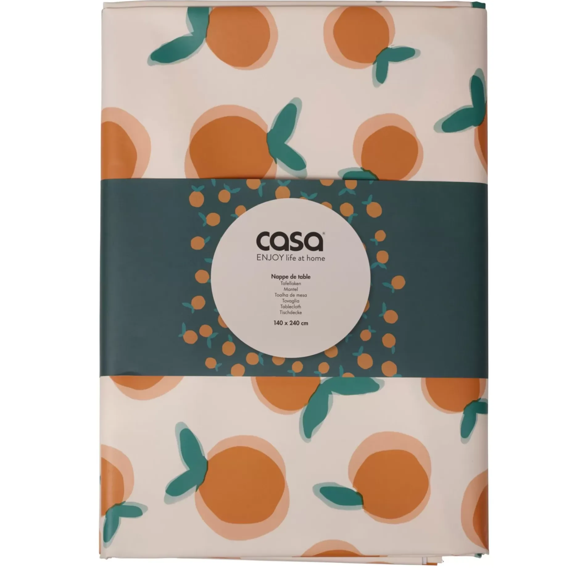CASA Naranja Mantel Peva Multicolor| Manteles