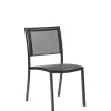 CASA Nathan Silla Apilable Negro| Sillas De Jardín