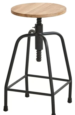 CASA New Bedford Taburete Negro, Natural| Taburetes