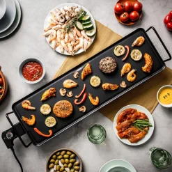 CASA New Plancha Plancha Para Asar Xxl Negro| Equipamiento De Cocina