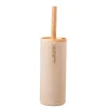 CASA New Resin Cepillo Wc En Soporte Natural| Accesorios Water