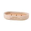 CASA New Resin Jabonera Natural| Accesorios De Tocador