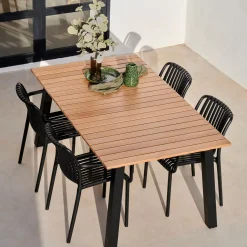 CASA Nomi Silla Negro| Sillas De Jardín