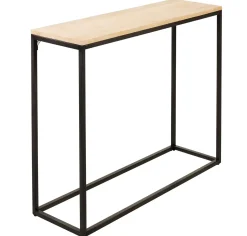 CASA Oak Consola Negro, Natural| Consolas