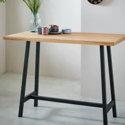 CASA Oak Split Mesa De Bar Natural| Mesas De Bar
