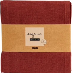 CASA Organic Mantel Rojo| Manteles