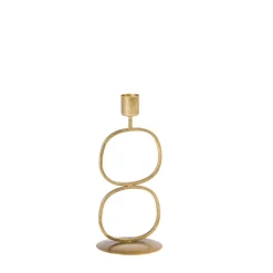 CASA Oval Portavelas Dorado| Candelabros