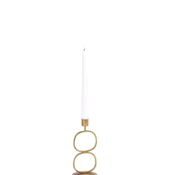 CASA Oval Portavelas Dorado| Candelabros