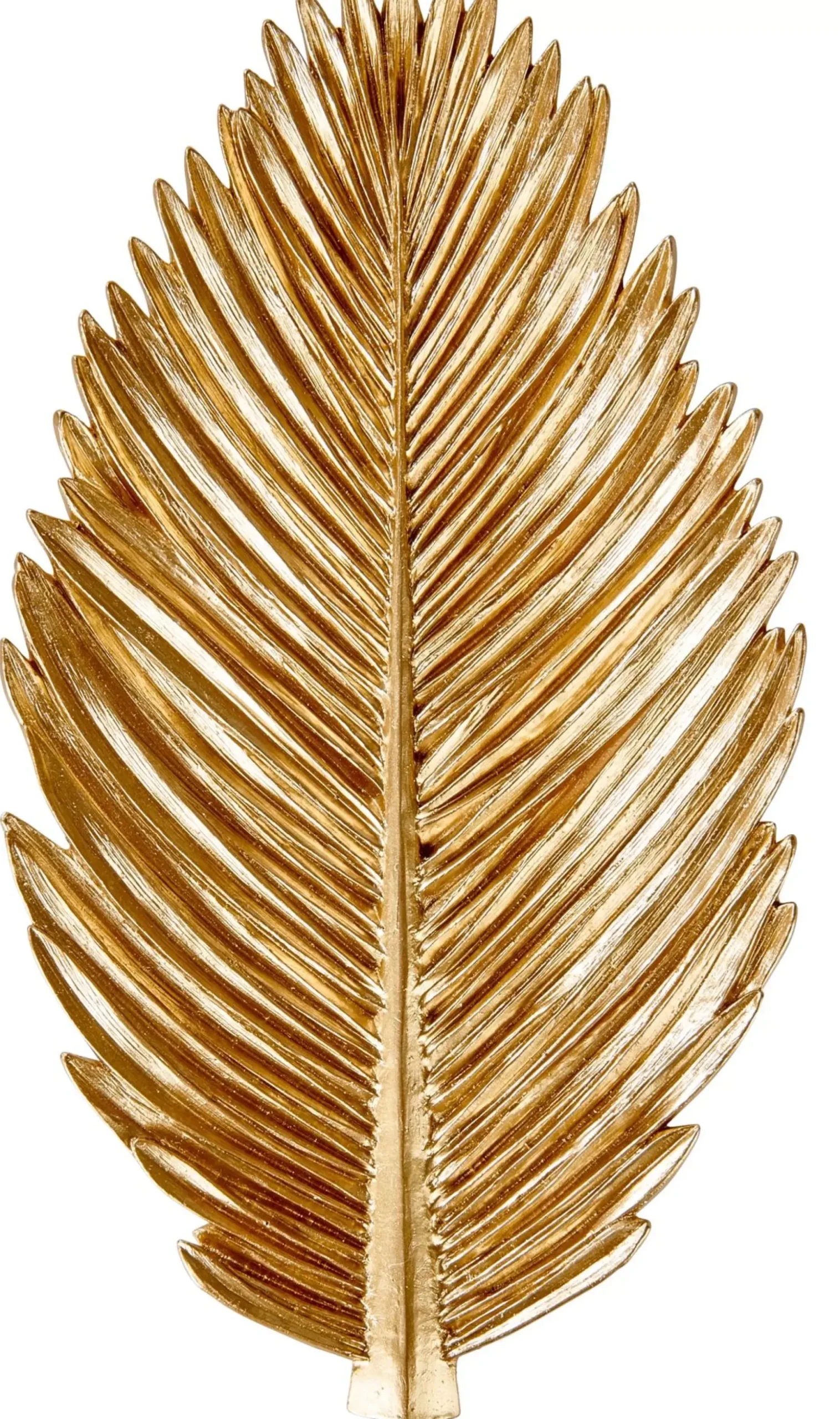 CASA Palm Hoja Decorativa Dorado| Fuentes Decorativas