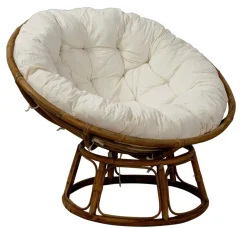 CASA Papasan Silla Natural, Blanco Apagado| Sillones