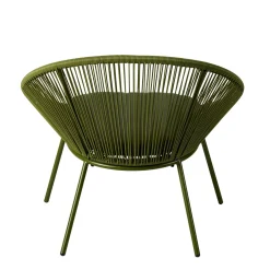 CASA Papayo Silla Lounge Con Cojin Verde| Sillas Lounge