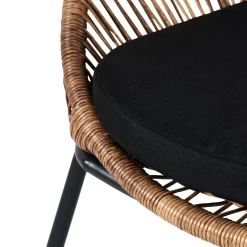 CASA Papayo Silla Lounge Con Cojin Natural| Sillas Lounge