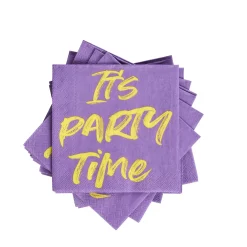 CASA Party Paquete De 20 Servilletas Morado| Servilletas