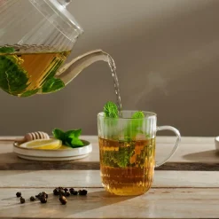CASA Pausa Juego De Te Transparente| Accesorios De Té