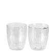 CASA Pausa Vaso De Doble Pared Juego De 2 Transparente| Vasos Para Té