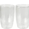 CASA Pausa Vaso De Doble Pared Juego De 2 Transparente| Vasos Para Té