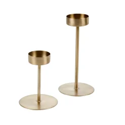 CASA Phantom Soporte Para Vela Pequena Oro Claro| Soprortes Para Velitas